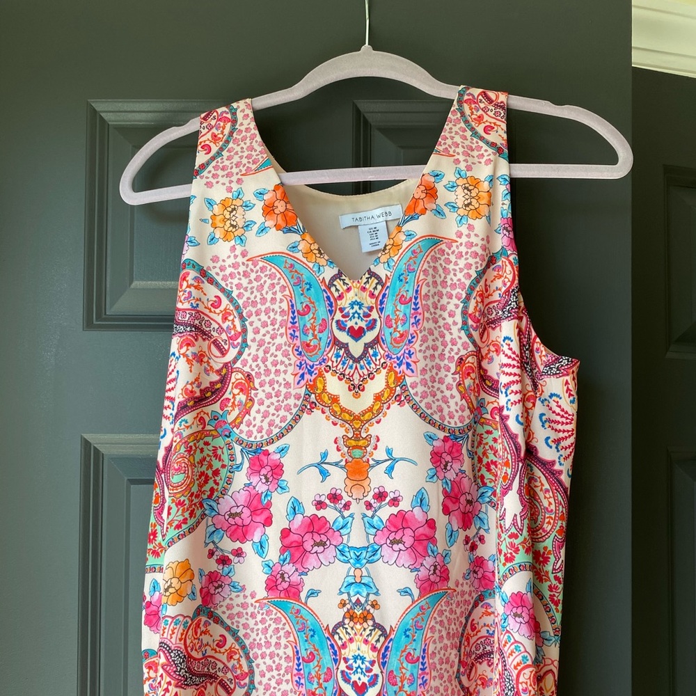 Pink Floral Tank Top